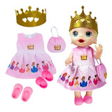 Jogo De Roupa Princesa Boneca Baby Alive E Little Mommy