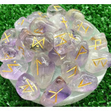 Jogo De Runas De Pedras Roladas Ametista Cx Madeira manual
