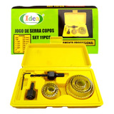 Jogo De Serra Copo Madeira Gesso Pvc Kit 11 Peças Com Maleta