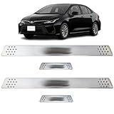 Jogo De Soleira Cromado Escovado Porta Lateral Personalizado Para Corolla 2000 2023 Aplique Com Antiderrapante Nas Laterais