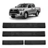 Jogo De Soleira Porta Hilux Cd 2023 2024 2025 Injetada Preta