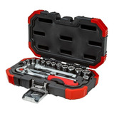 Jogo De Soquetes 1 4 4 A 13mm 16 Peças Gedore Red R49003016