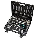 Jogo De Soquetes Encaixe 1 4 E 1 2 Pol Com 94 Pecas Stels