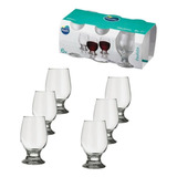 Jogo De Taca Paulista Agua Vinho Vidro Nadir 200ml Kit 6un Cor Incolor