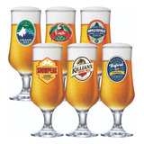 Jogo De Taças Para Cerveja Barcelona 370ml 6 Pcs Copos