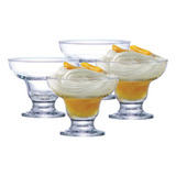 Jogo De Taças Sobremesa Cancun Vidro 300ml 4 Pcs Cor Incolor