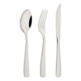 Jogo De Talheres Pacific Em Aço Inox Com Facas Para Churrasco Com Detalhes No Cabo 24 Peças Prata Tramontina