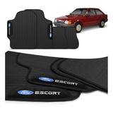 Jogo De Tapete Pvc Escort Hobby 93 A 96 Bordado 4 Peças