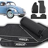 Jogo De Tapetes Automotivos Personalizado Emborrachados (3 Peças) Para Fusca Com Logo Bordado (todos Os Anos) 1951-1996
