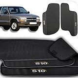 Jogo De Tapetes Automotivos Personalizado Emborrachados Com Logo Bordado Para S10 Cabine Simples (2 Peças) 1996 97 98 99 2000 01 02 03 04 05 06 07 08 09 2010 2011