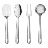 Jogo De Utensílios Aço Inox 4 Pç Tramontina