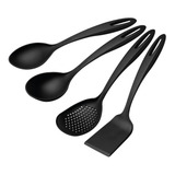 Jogo De Utensílios Tramontina Ability Em Nylon Preto 4 Peças