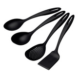 Jogo De Utensílios Tramontina Ability Em Nylon Preto 4 Peças