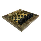 Jogo De Xadrez E Damas De Pedra Sabão Envio Imediato