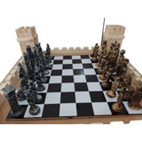 Jogo De Xadrez Temático Medieval 32