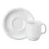 Jogo De Xícara 80ml Com Pires 12 Peças Para Café Cilíndrica Porcelana Schmidt