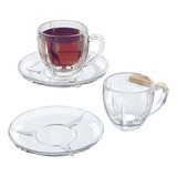 Jogo De Xicara Chá E Café Requinte 180ml