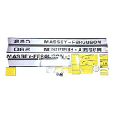 Jogo Decalque Adesivo De Lataria Trator Massey Ferguson 290