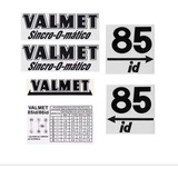 Jogo Decalque Adesivo Trator Valmet 85