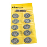 Jogo Discos Diamantado P Microretifica 10 Pcs 22mm Titanium