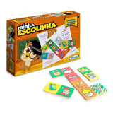 Jogo Domino Associação De Ideias 28 Peças Madeira Educativo