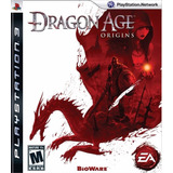 Jogo Dragon Age Origins Ps3 Mídia Física Frete Grátis Rpg