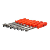Jogo E Kit De Chave Canhão 7 Pcs Aço 5 A12 Mm Profissional