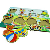 Jogo Educativo Tabuleiro Mdf Brinquedos Encaixe