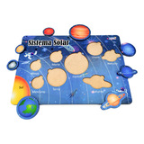 Jogo Educativo Tabuleiro Mdf Sistema Solar Encaixe Mega Impress
