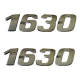 Jogo Emblema Adesivo Cromado Caminhão Mb 1630