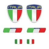 Jogo Emblema Adesivo Italia Fiat 500 Punto Linea Uno
