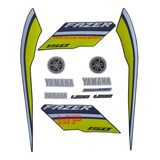 Jogo Faixas Adesivo Yamaha Fazer 150 Sed Branca 2020 2021