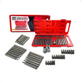 Jogo Ferramenta Bits Torx Allen Multidentado 40 Peças Maleta