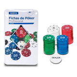 Jogo Ficha De Poker Profissional 100un