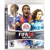 Jogo Fifa Soccer 08 Playstation 3 Ps3 Mídia Física Lacrado
