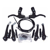 Jogo Freio Bicicleta V Brake Nylon Logan Manetes Cabos Mtb