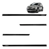 Jogo Friso Lateral Slim Borrachão Preto Captiva 16 17