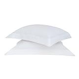 Jogo Fronha Percal 180 Fios Buddemeyer Basic Percalle 100 Algodão Penteado Branco 50x70cm Com Abas 2 Peças