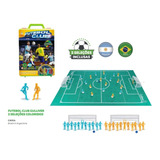 Jogo Futebol De Botão Maleta Club Seleção Brasil X Argentina