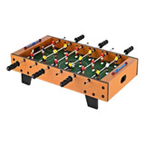 Jogo Futebol Pebolim Totó Mini Mesa 18 Jogadores 70cm