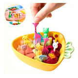 Jogo Garfinho Petisco Para Frutas Palitinho 10pçs Bpa Free