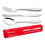 Jogo Garfo Faca Colher Aço Inox 36 Peças Restaurante Bufffet
