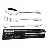 Jogo Garfo Faca Colher Inox 18 Peças Bar restaurante Bufffet
