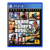 Jogo Grand Theft Auto 5 Gta V Premium Edition Ps4 Físico