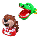 Jogo Infantil Mini Bad Dog Crocodilo Dentista Morde O Dedo