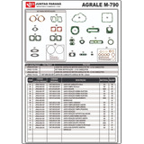 Jogo Junta Bronzina Bucha Biela Aneis Retentor Agrale M790