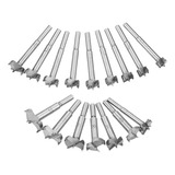 Jogo Kit 16 Brocas Fresas Forstner 15 35mm Madeira Dobradiça