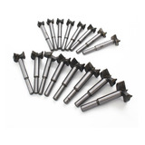 Jogo Kit 16 Brocas Fresas Forstner 15 35mm Madeira Dobradiça
