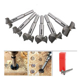 Jogo Kit 6 Brocas Fresas Forstner 30 60 Mm Madeira Dobradiça