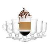 Jogo Kit 6 Canecas Xícara Nespresso Vidro Café Capuccino
